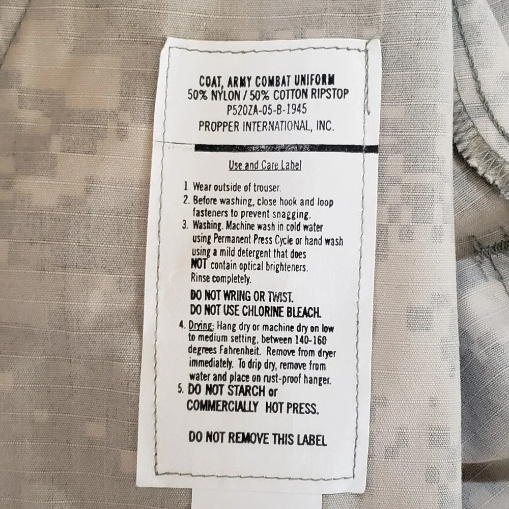 Army Combat‎ Uniform Jacket Medium Short ACU Digital Camo 8415-01-519-8509 USA